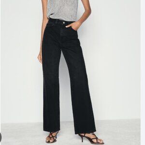 Zara Black Wide Leg Jeans (Size 28)